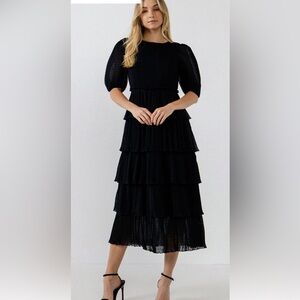 English Factory DOTTED TIERED DRESS new year party